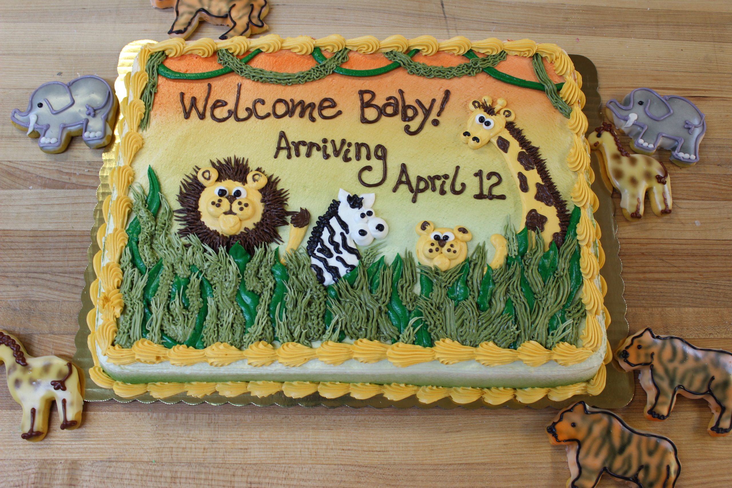Zoo-rific Baby Shower Cakes Available!