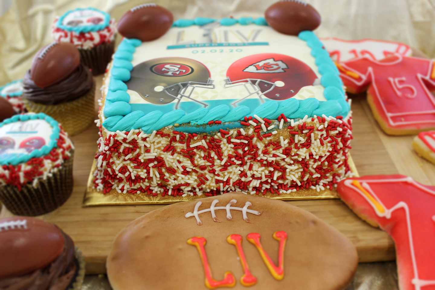 super bowl cakes 2020