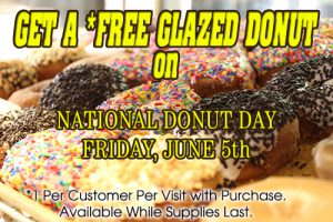 National Donut Day June 5th