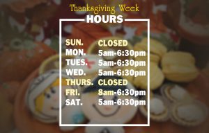 Thanksgiving Week Hours