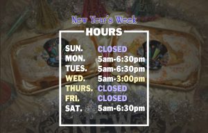 New Years Hours