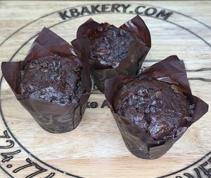 Chocolate Chocolate Chip Muffins