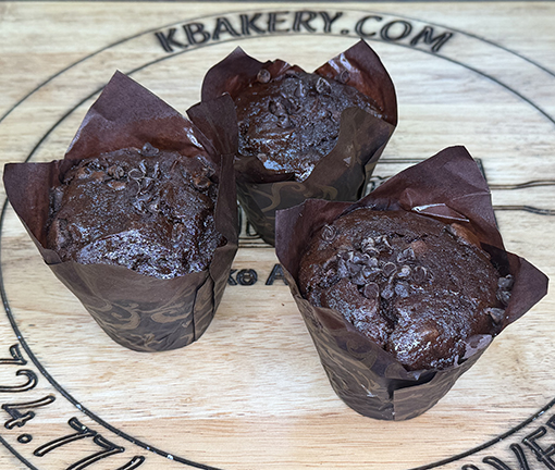 Chocolate Chocolate Chip Muffins